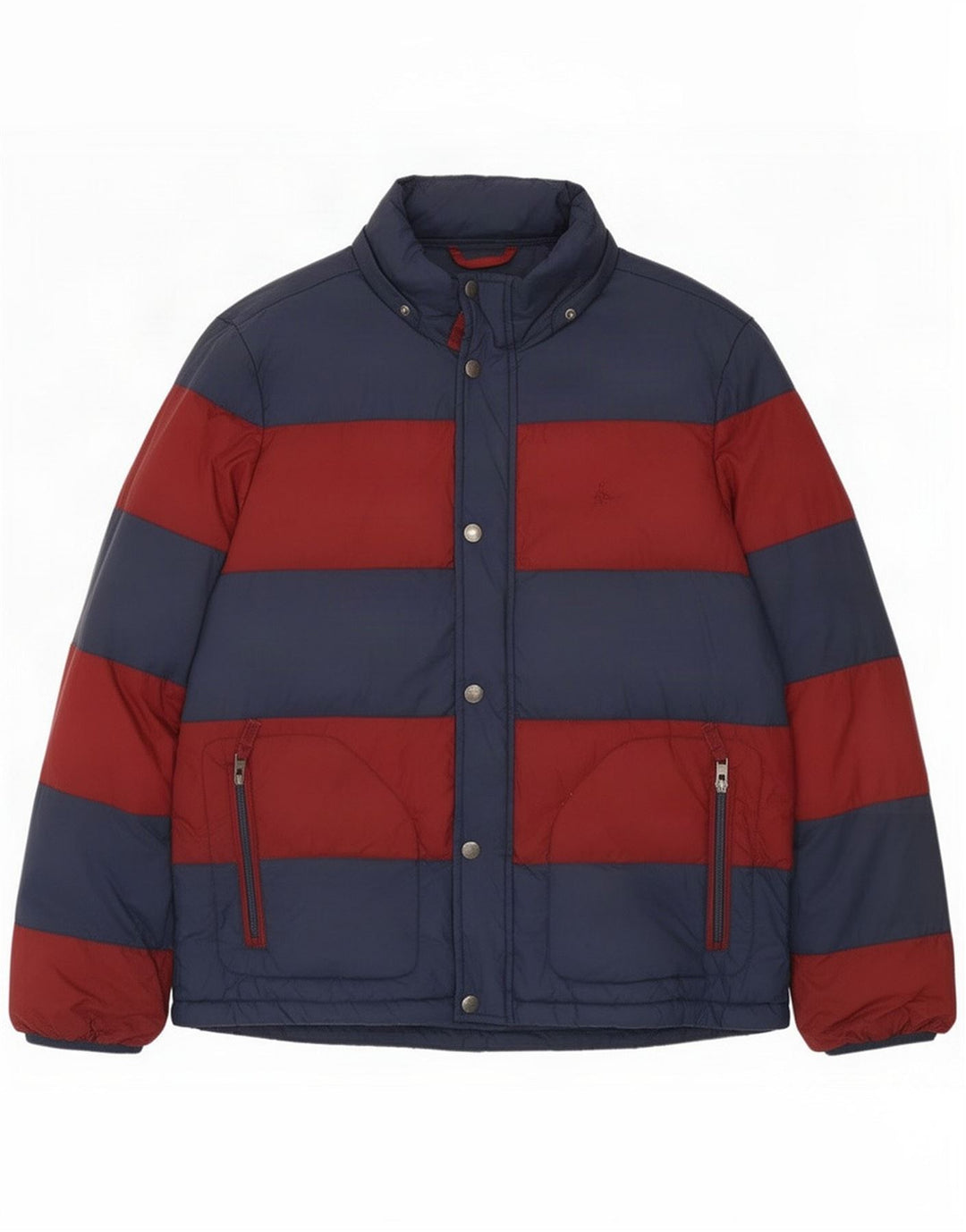 Jack Wills Mens Regular Fit Padded Jacket UK 38 Medium Blue Striped
