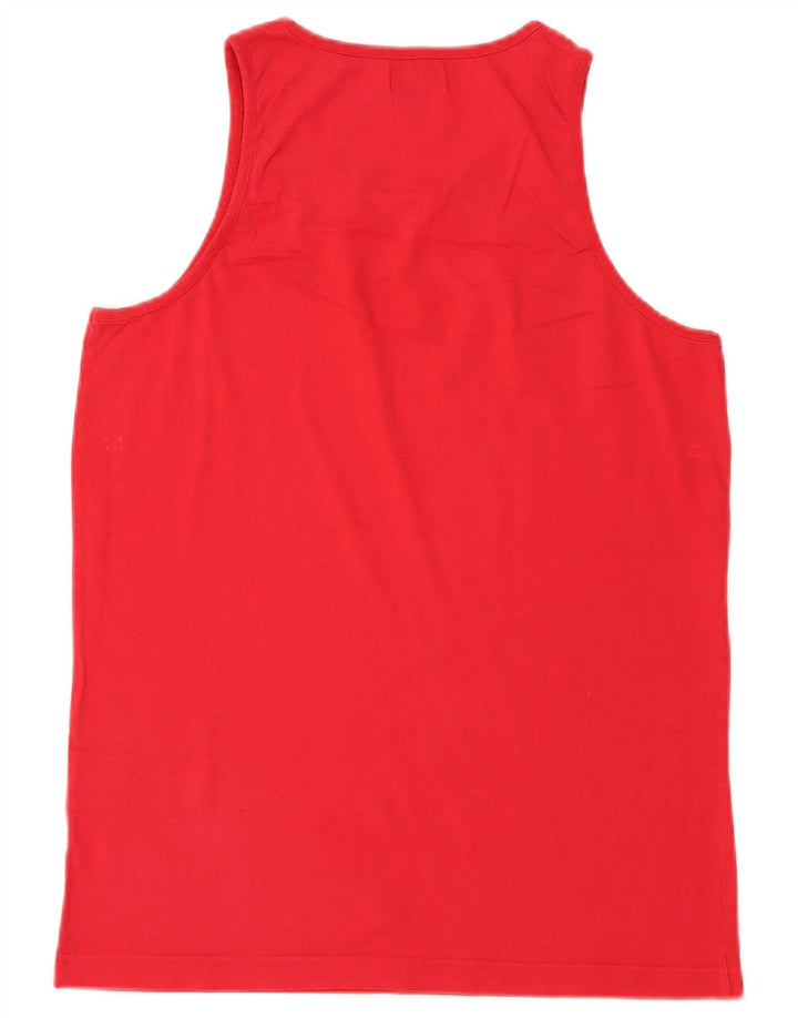 KAPPA Herren-Weste, Oberteil, groß, rote Baumwolle