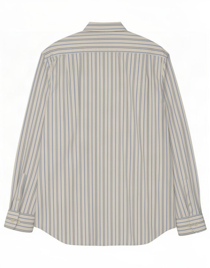 Massimo Dutti Herrenhemd, groß, weiß gestreift