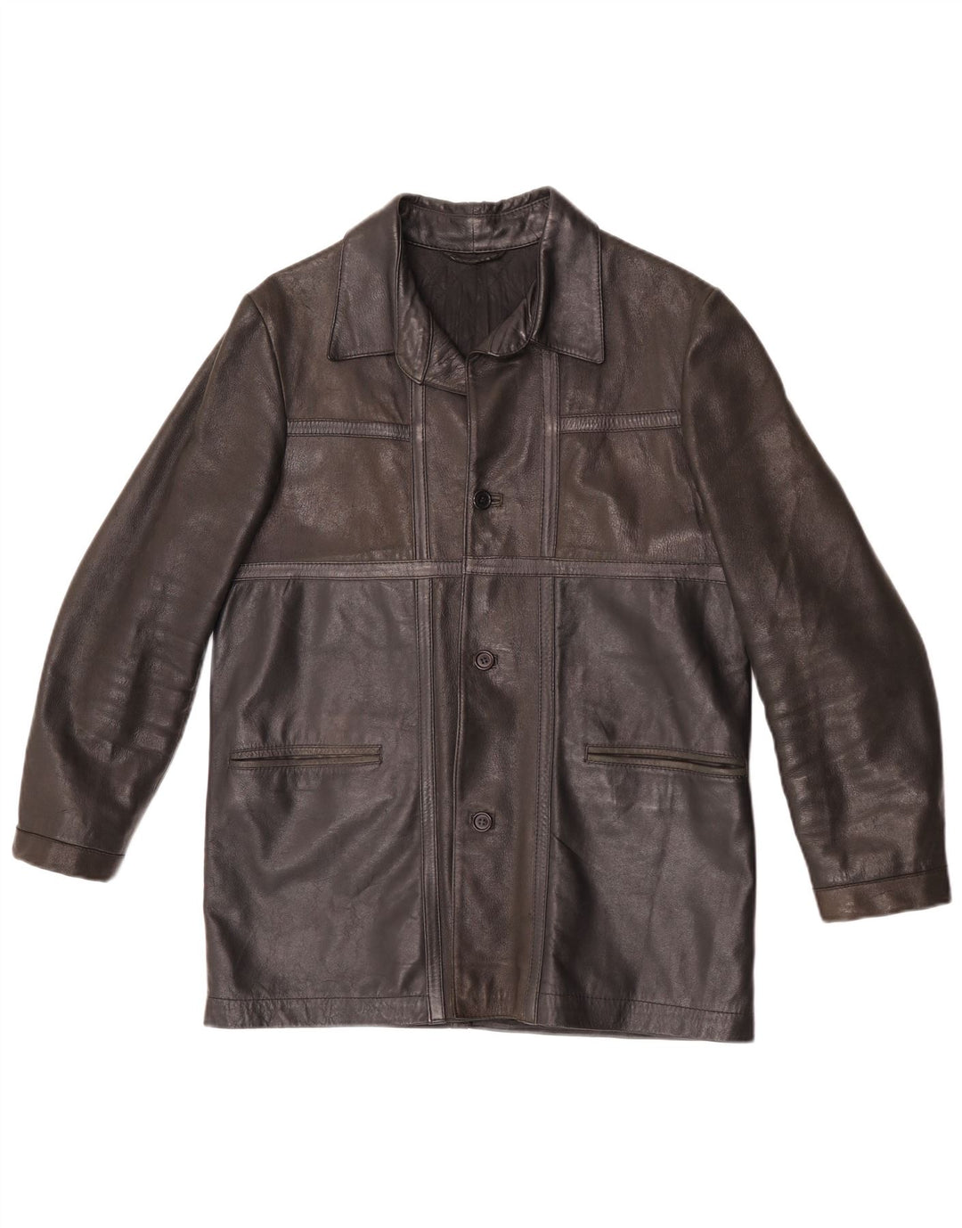 Vintage Herren Lederjacke UK 36 Small Brown