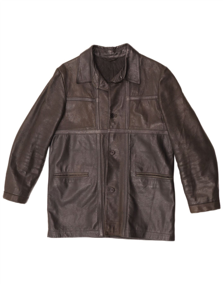 Vintage Herren Lederjacke UK 36 Small Brown