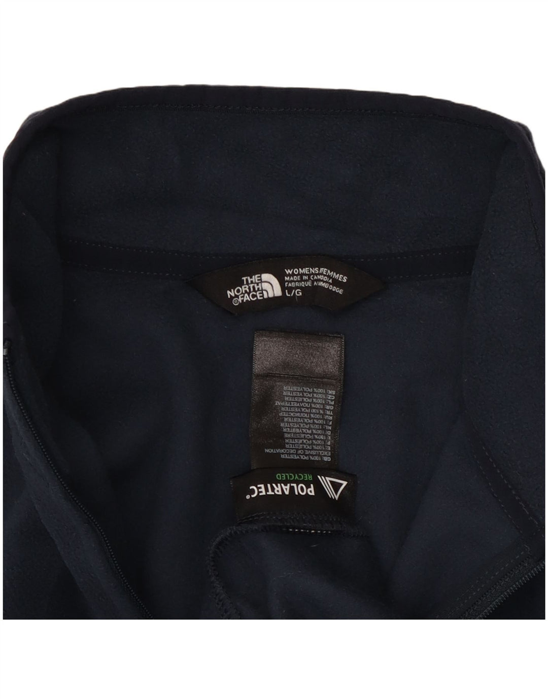 The North Face Damen-Fleecepullover UK 14 Large Marineblau Polyester