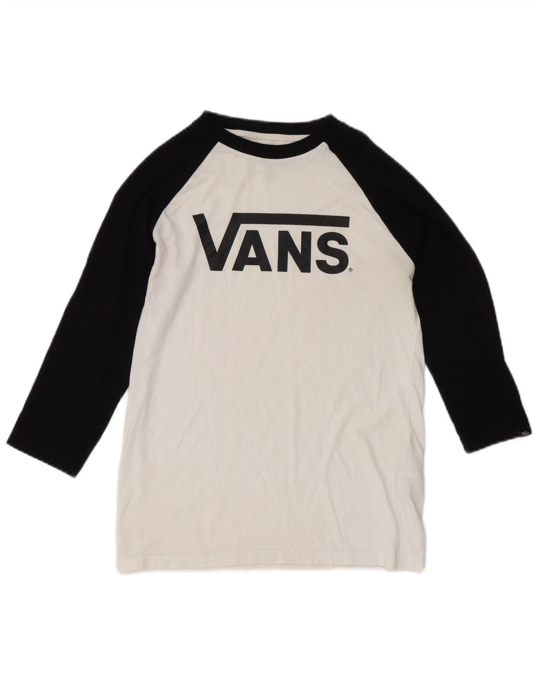 Vans Grafikoberteil für Jungen, 3/4-Ärmel, 12–13 Jahre, Größe L, Weiß, Farbblock
