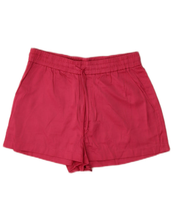 Zara Damen-Hotpants mit hoher Taille, XS, W25, rosa Viskose