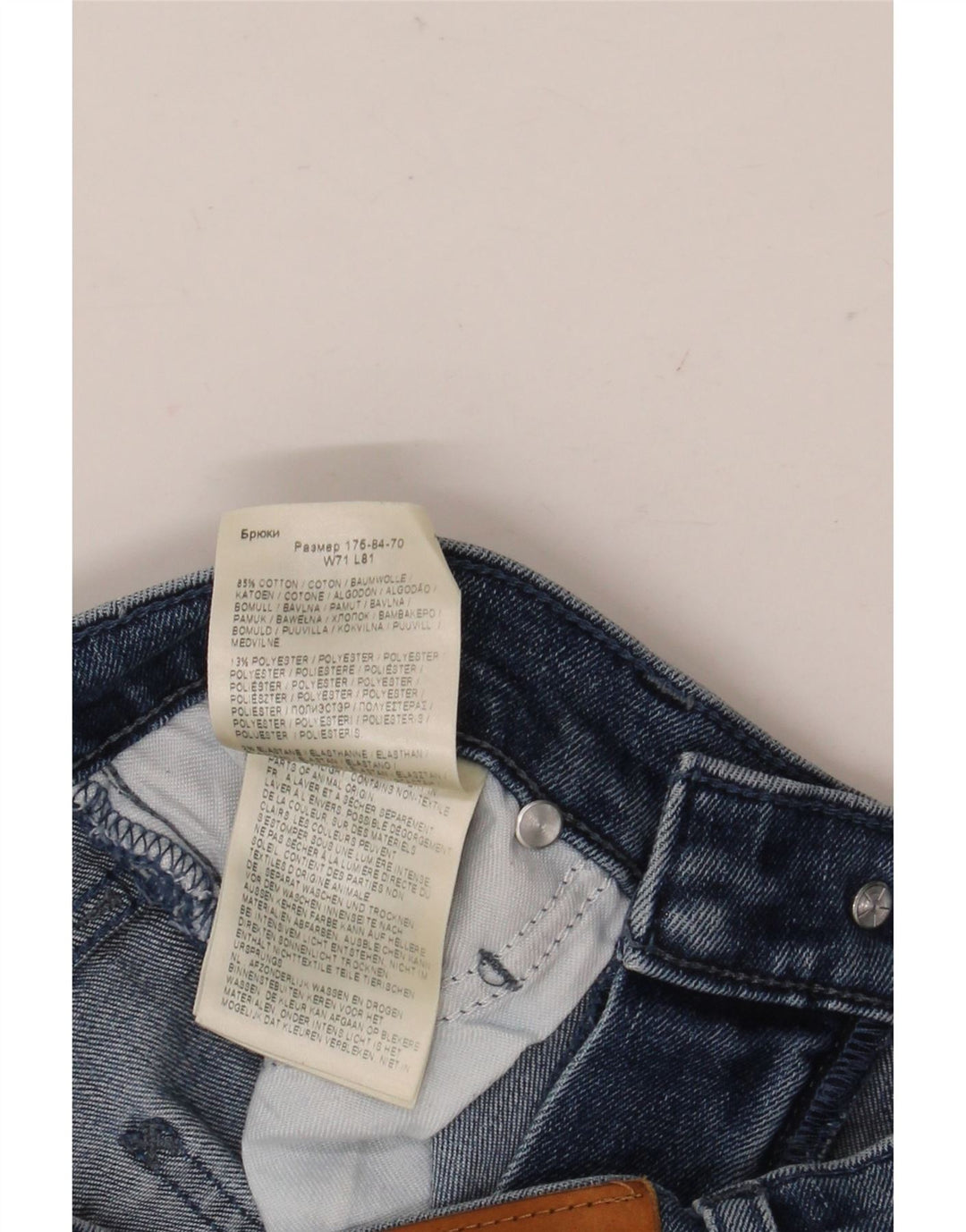 Lee Herren Luke Slim Jeans W28 L32 Blaue Baumwolle