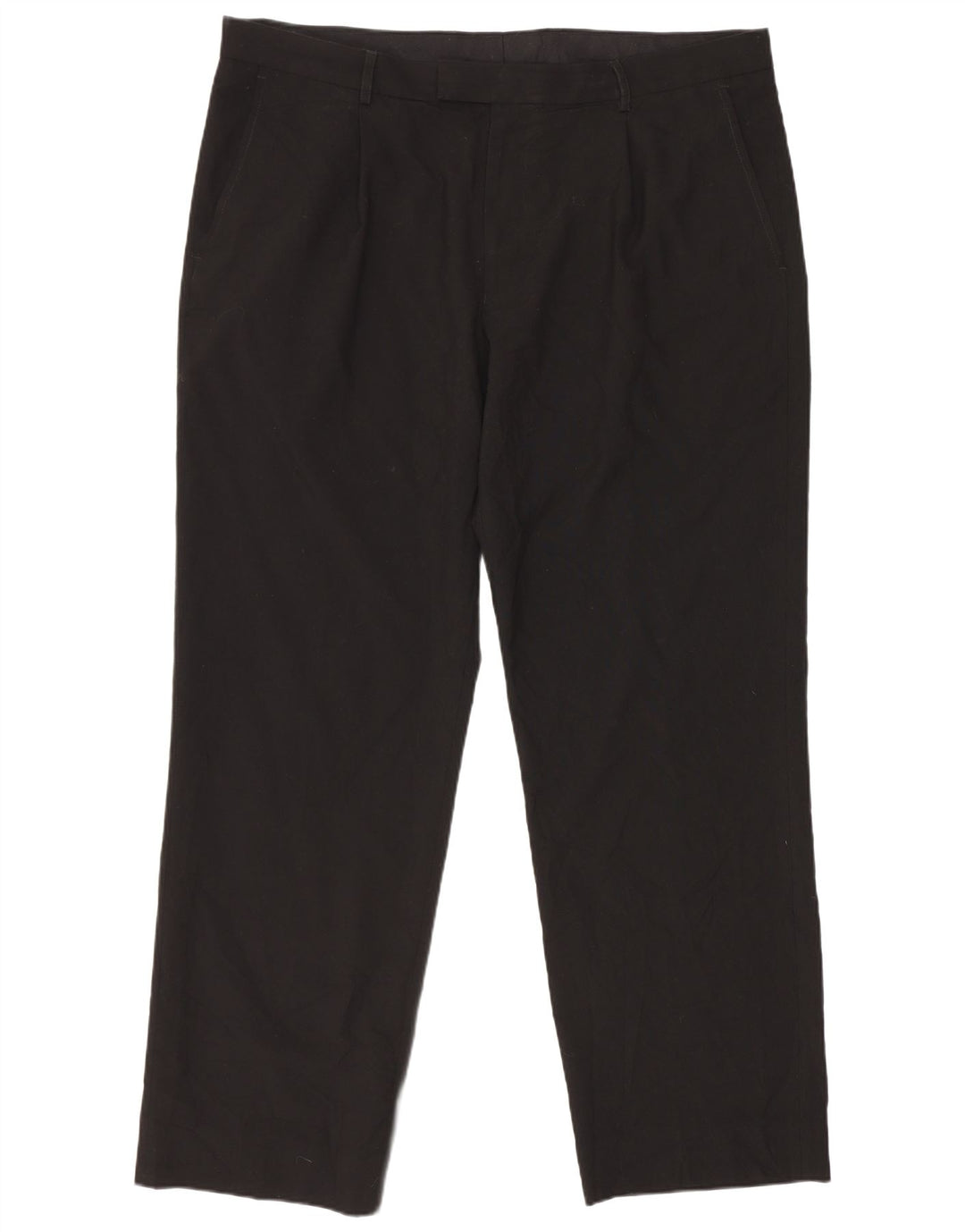 Gerade Herren-Anzughose von Marks & Spencer, W39, L31, Schwarz, Polyester