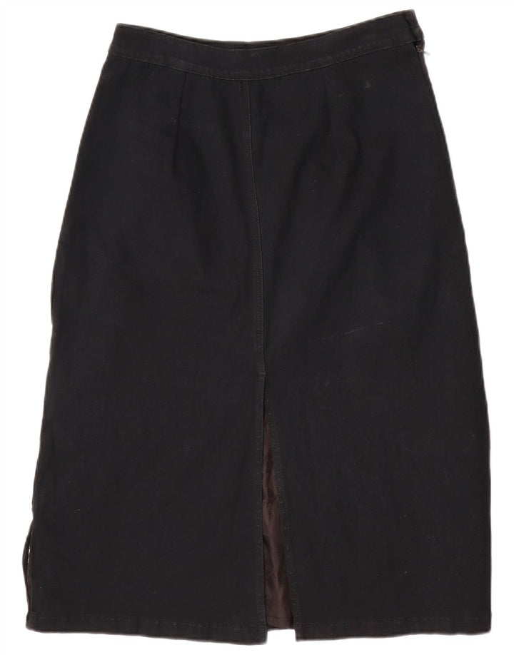 VINTAGE Damen Jeansrock W30 Mittelschwarz