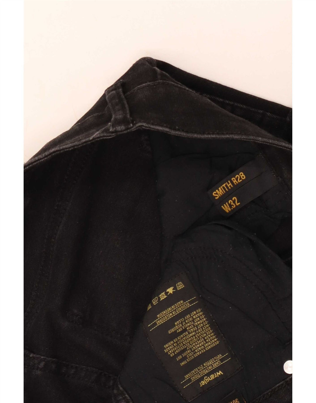 Wrangler Damen Slim Jeans W32 L28 Schwarze Baumwolle