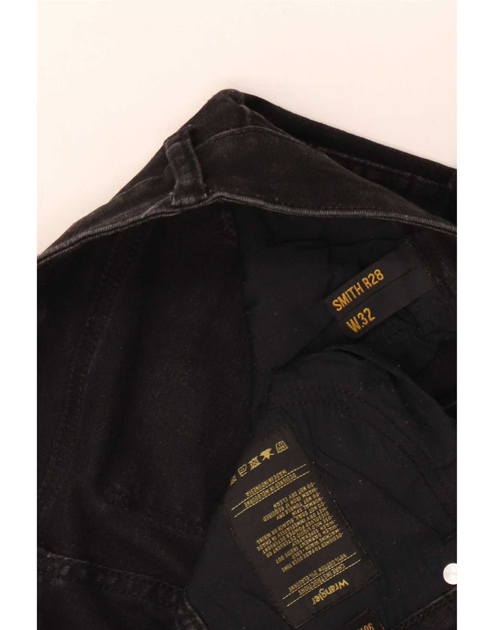 Wrangler Damen Slim Jeans W32 L28 Schwarze Baumwolle