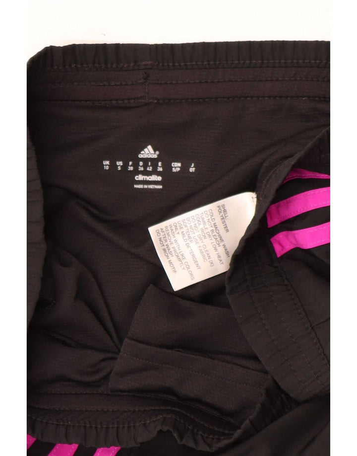 Adidas Damen Climalite Sport Shorts UK 10 Small Schwarz Polyester