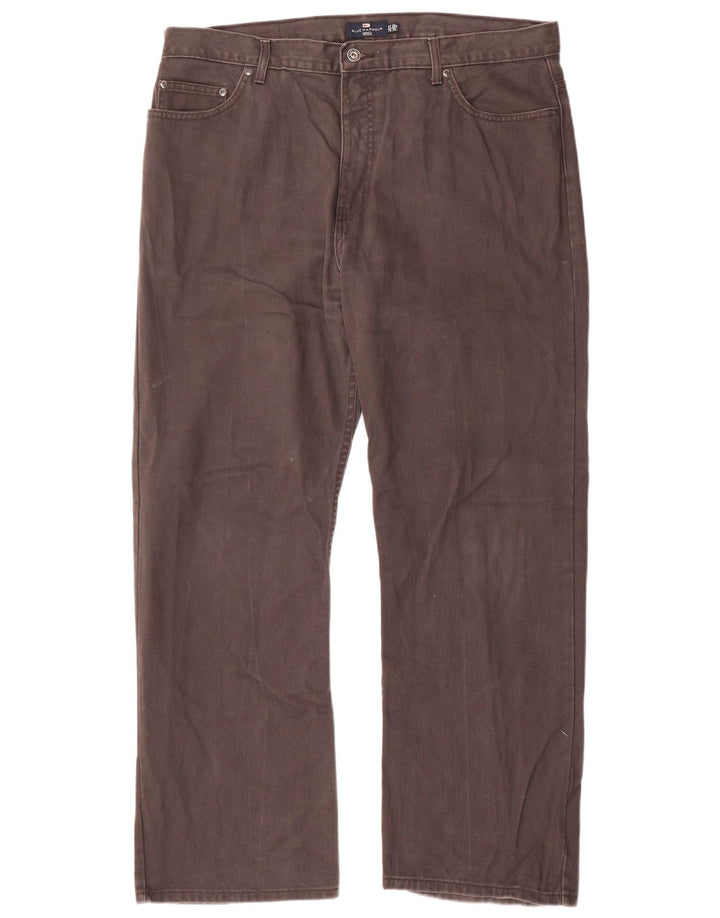 Marks & Spencer Herren Blue Harbor Straight Jeans W38 L29 Graue Baumwolle