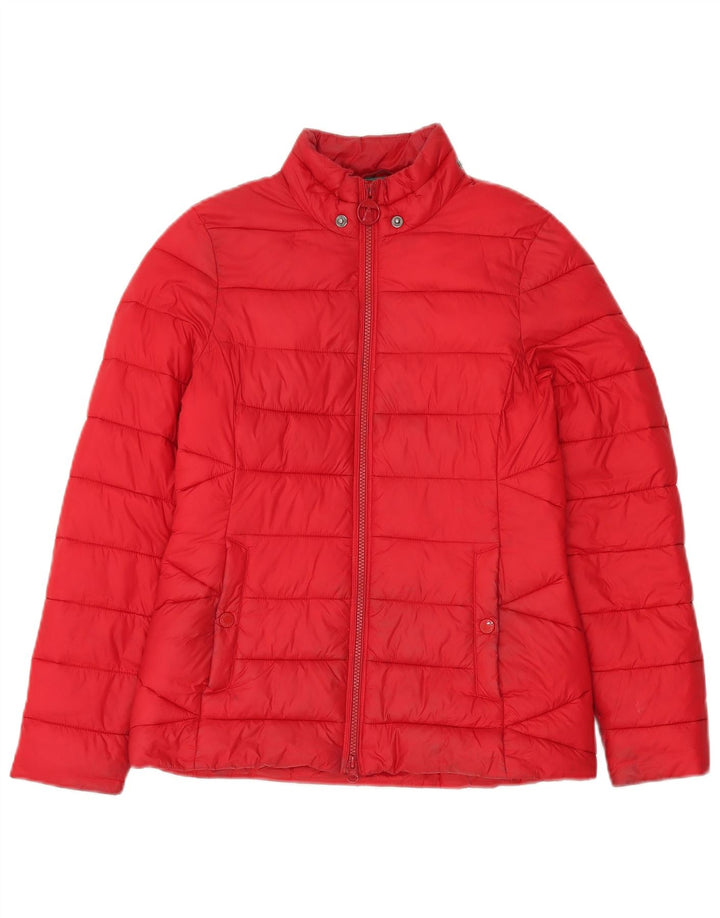 Barbour Herren gepolsterte Jacke UK 8 Small Rot Polyamid