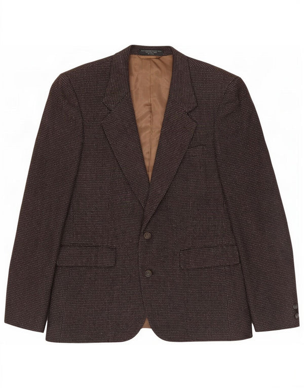 Anralfo Orsini Herren-Blazer mit 2 Knöpfen, Gr. 40, groß, braun gefleckt