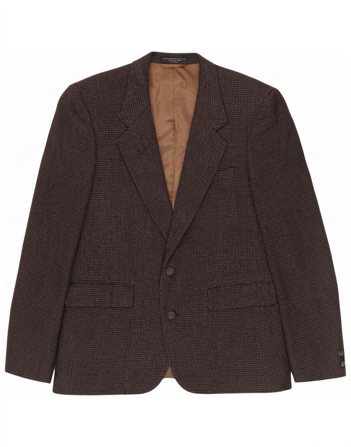Anralfo Orsini Herren-Blazer mit 2 Knöpfen, Gr. 40, groß, braun gefleckt