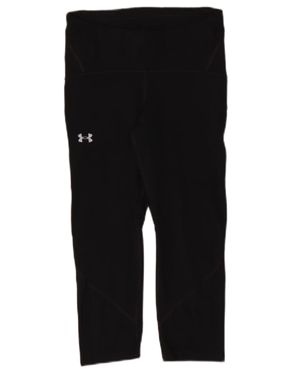 Under Armour Damen Capri-Leggings UK 14 Medium Schwarz