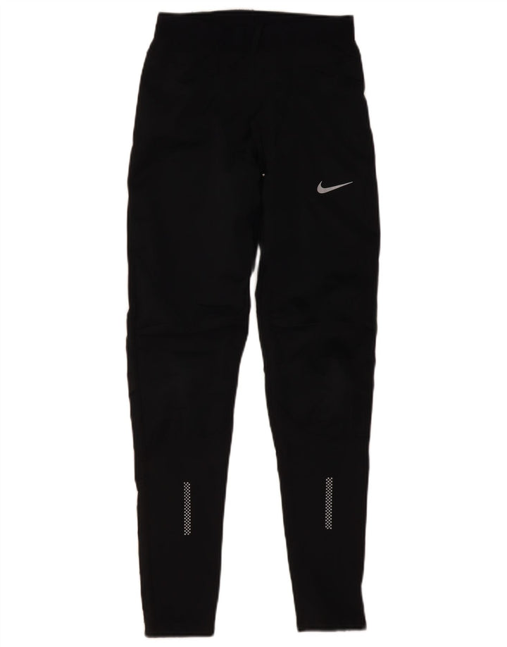 Nike Damen-Trainingshose, Gr. 10, Größe S, Schwarz