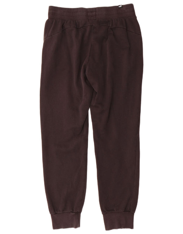 Puma Damen Trainingshose Jogger UK 12 Mittelschwarze Baumwolle