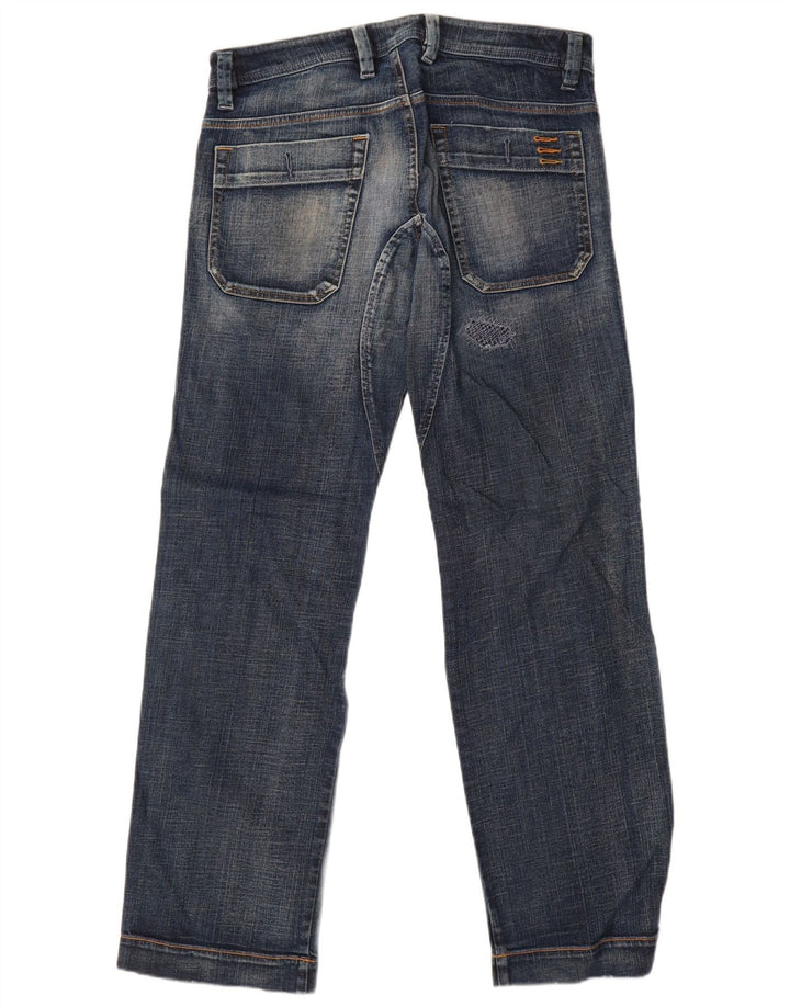 Diesel Herren Distressed Straight Jeans W31 L32 Blaue Baumwolle