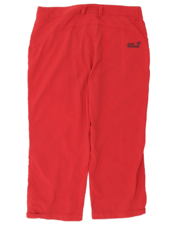 Jack Wolfskin Damen Wander-Caprihose UK 12/14 Medium W32 L22 Rot
