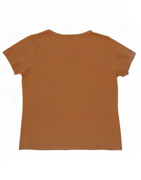 Columbia Damen Grafik-T-Shirt-Oberteil UK 16 Large Beige
