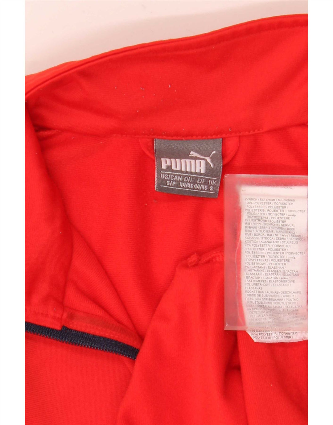Puma Herren-Trainingsanzug-Top-Jacke, kleines rotes Polyester