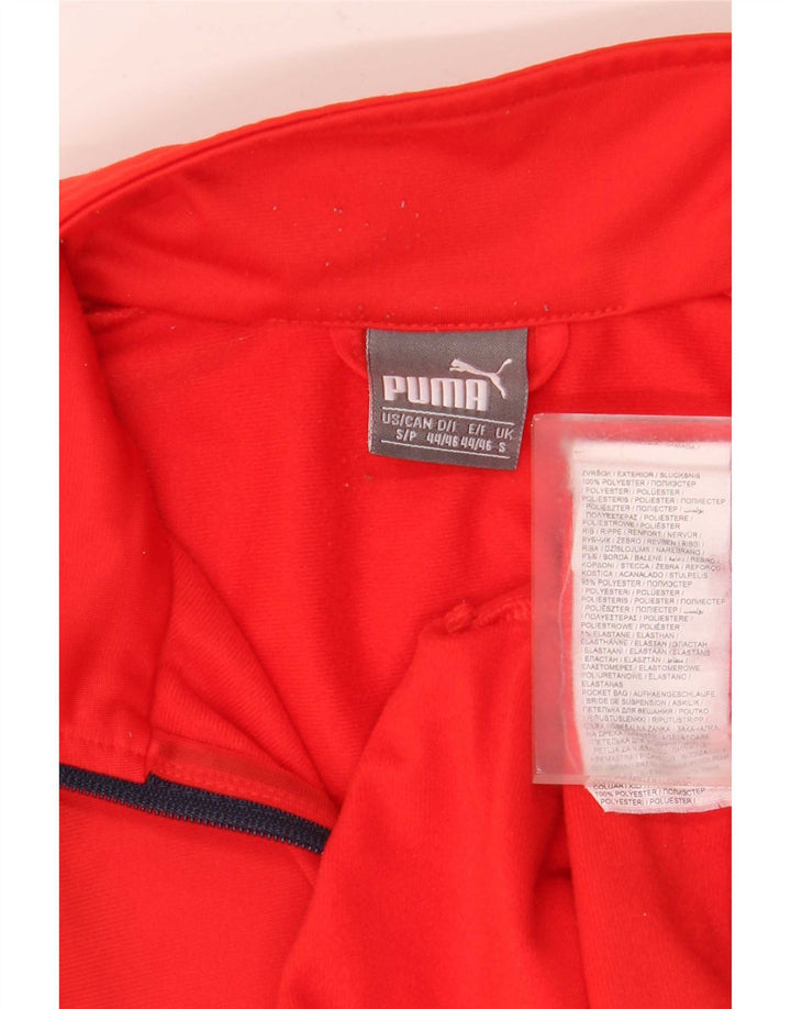 Puma Herren-Trainingsanzug-Top-Jacke, kleines rotes Polyester