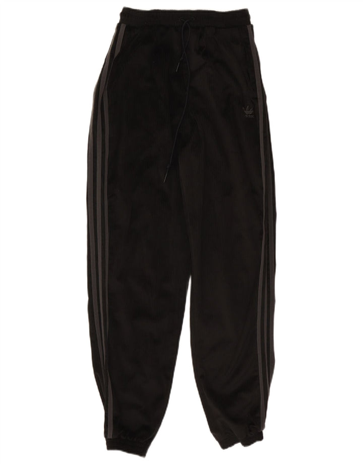 Adidas Damen Trainingshose Jogger UK 8 Small Schwarz Polyester