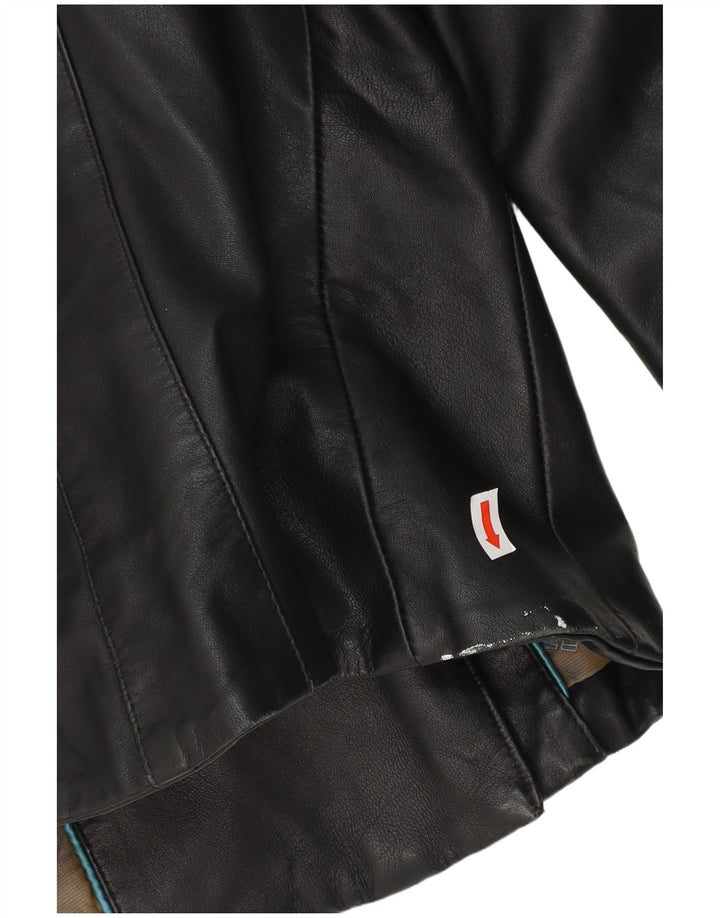 ASHWOOD Damen-Bikerjacke aus Leder, Größe S, Größe S, schwarzes Leder