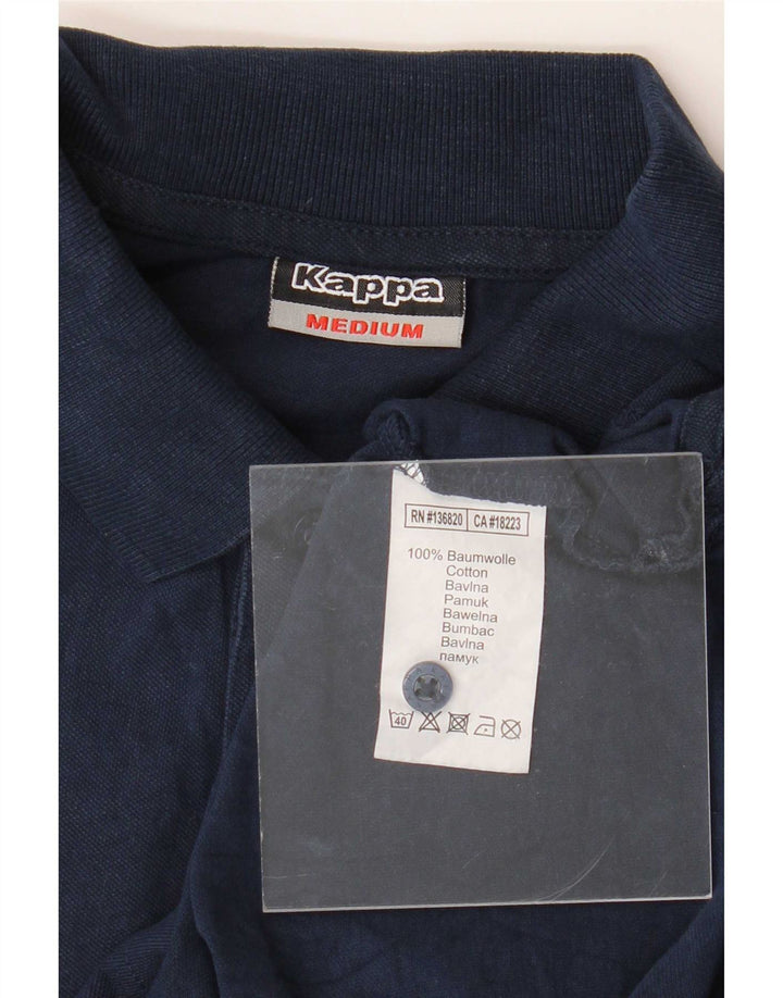 Kappa Herren-Poloshirt aus mittlerer marineblauer Baumwolle