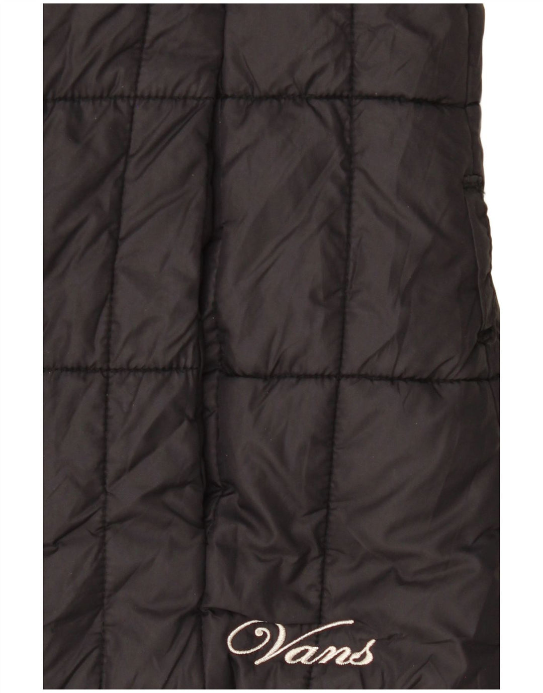 Vans Wattierte Damenjacke mit Kapuze, UK 10, Größe S, Schwarz