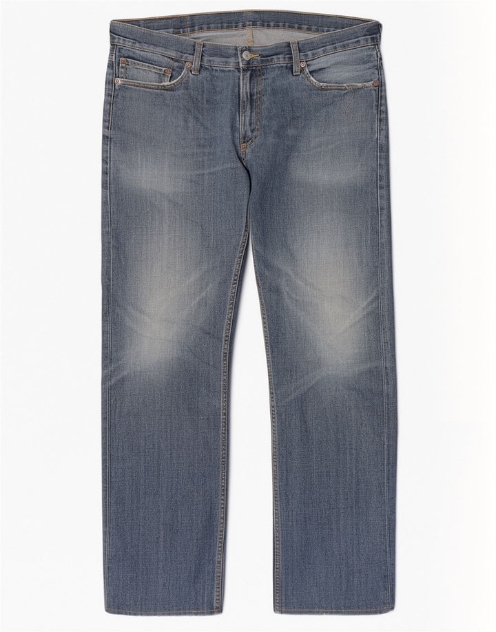 Levi's Herren 514 Straight Jeans W36 L31 Blaue Baumwolle