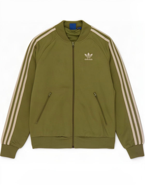 Adidas Damen Graphic Trainingsanzug Top Jacke UK 8 Small Grün Polyester