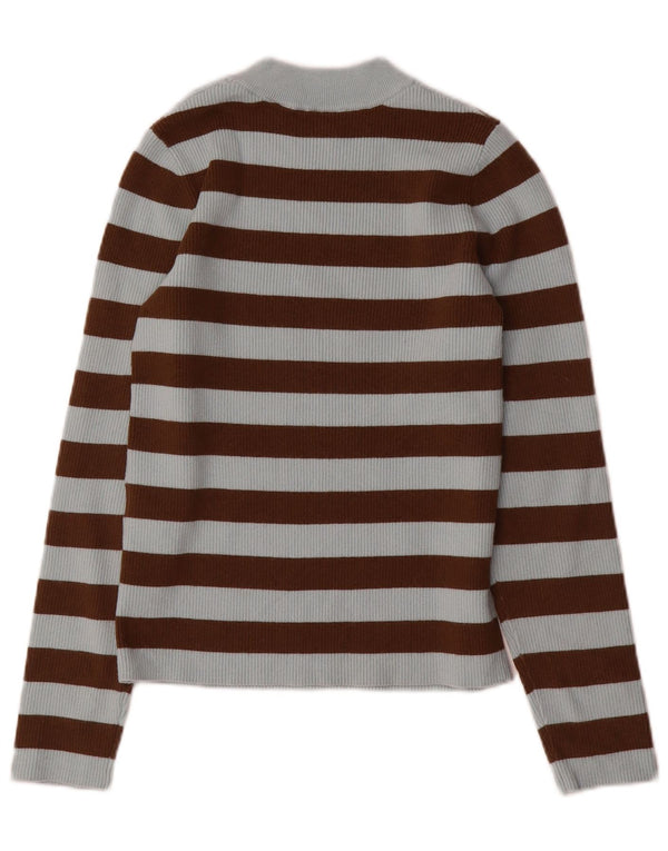 Levi's Damen-Pullover mit Rundhalsausschnitt, Gr. 12, Mittelblau, gestreift, Acryl