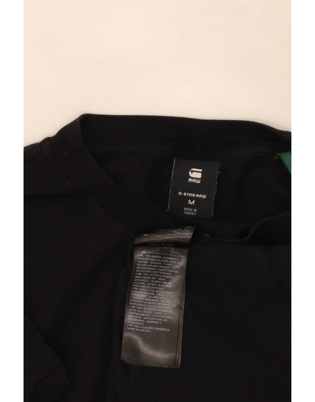 G-Star Herren Grafik-T-Shirt-Oberteil aus mittelschwarzer Baumwolle
