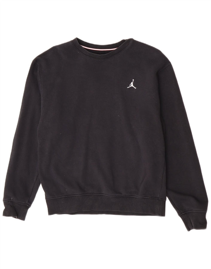 Jordan Herren Sweatshirt Pullover Small Schwarz Baumwolle