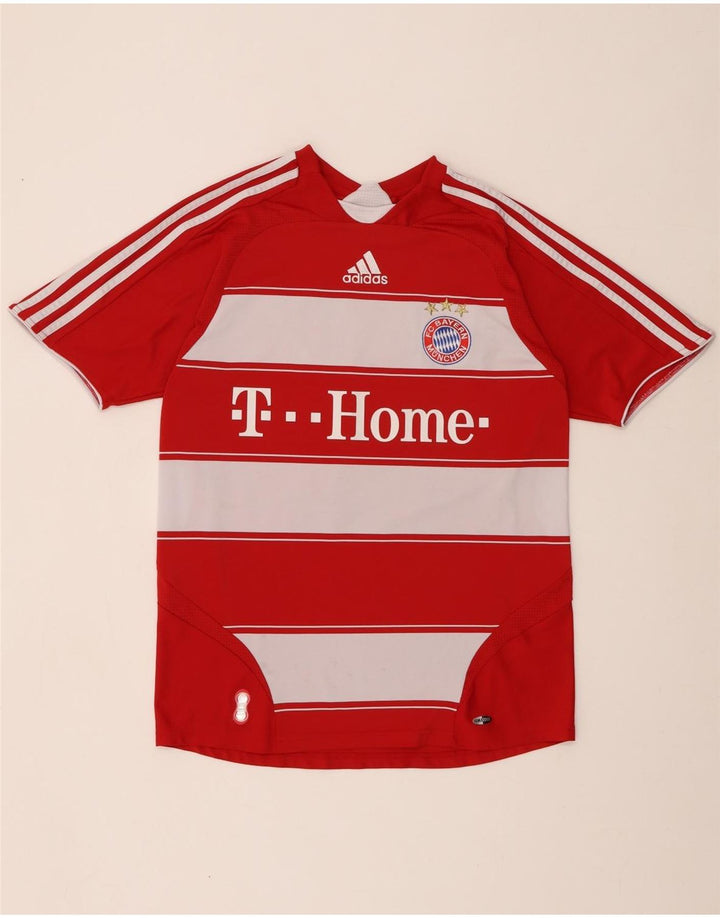 ADIDAS Jungen FC Bayern München T-Shirt mit Grafik, 15–16 Jahre, rot gestreift