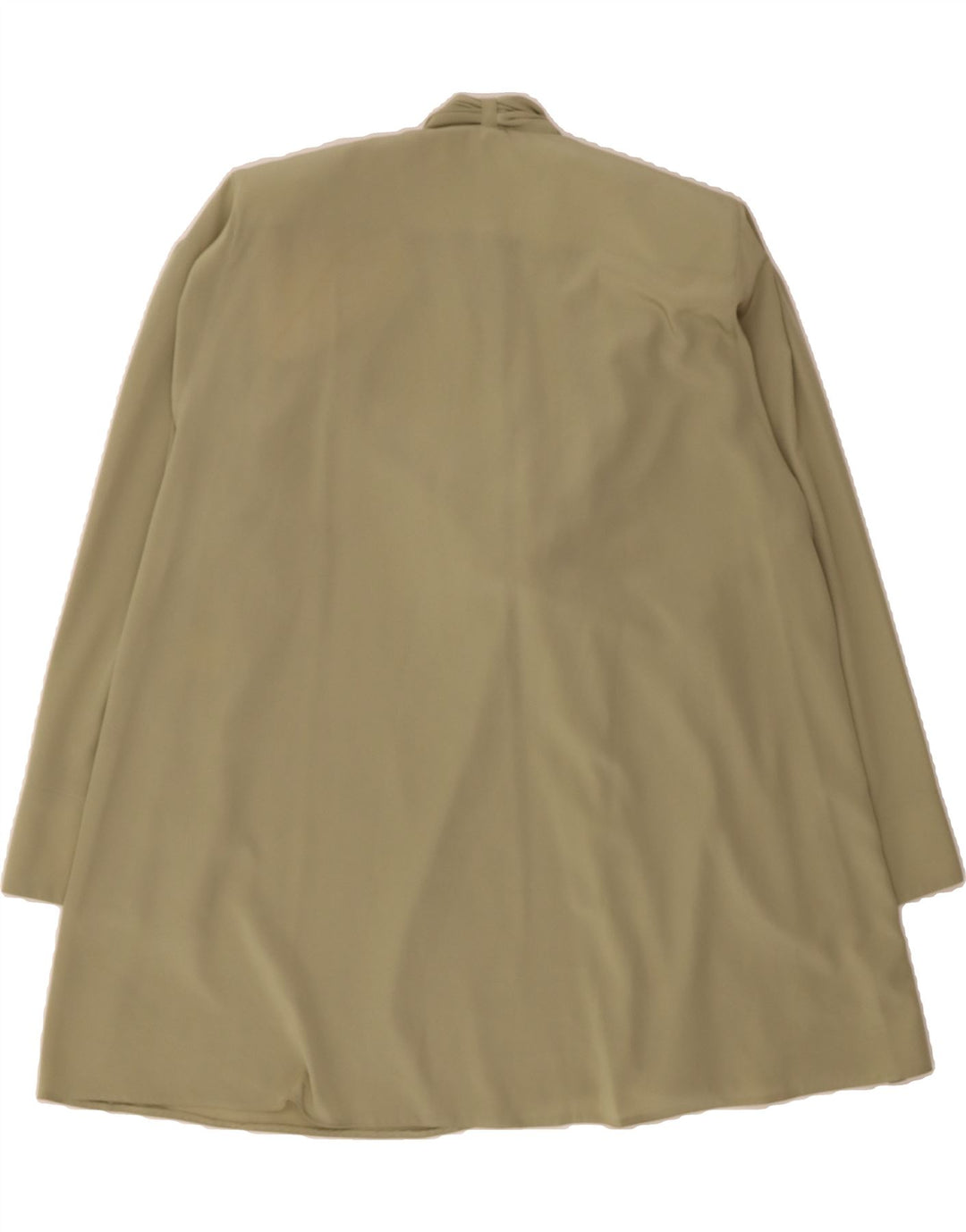 VINTAGE Womens Longline Cardigan Top UK 20 2XL Beige Polyester Vintage Vintage and Second-Hand Vintage from Messina Hembry 