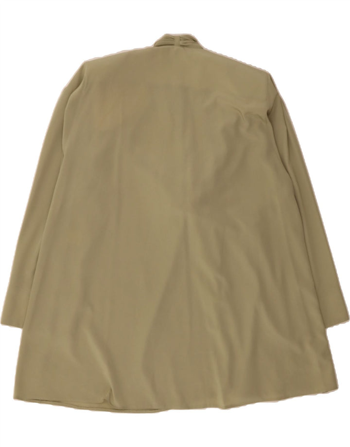 VINTAGE Womens Longline Cardigan Top UK 20 2XL Beige Polyester Vintage Vintage and Second-Hand Vintage from Messina Hembry 