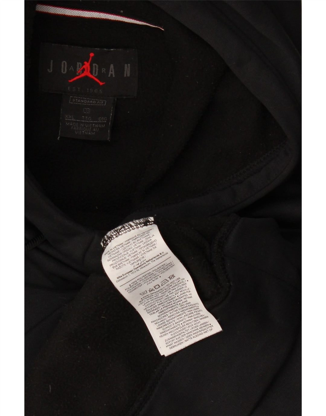 Jordan Herren Graphic Standard Fit Kapuzenpullover 2XL Schwarz Polyester