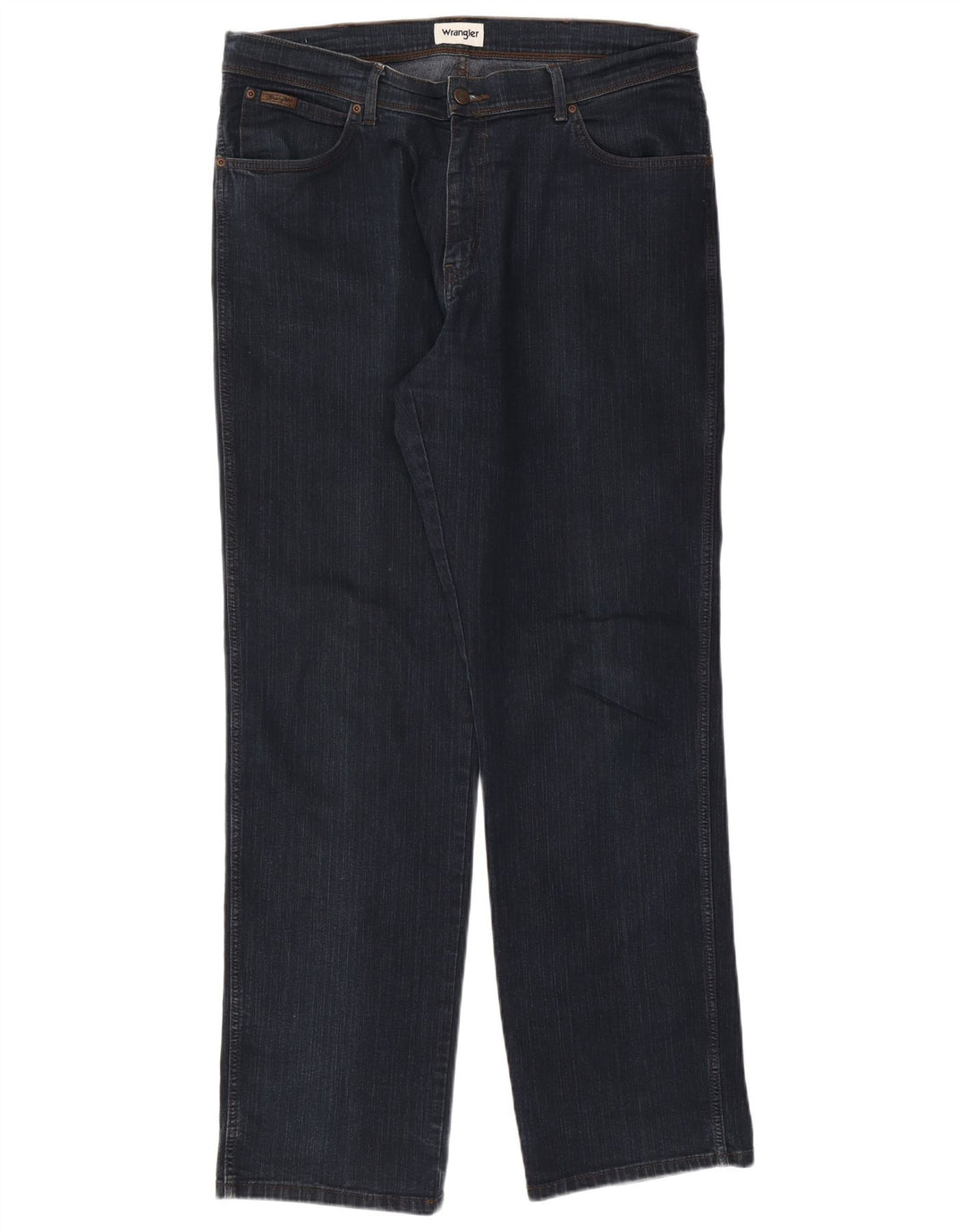 Wrangler Herren Texas Straight Jeans W38 L34 Marineblaue Baumwolle