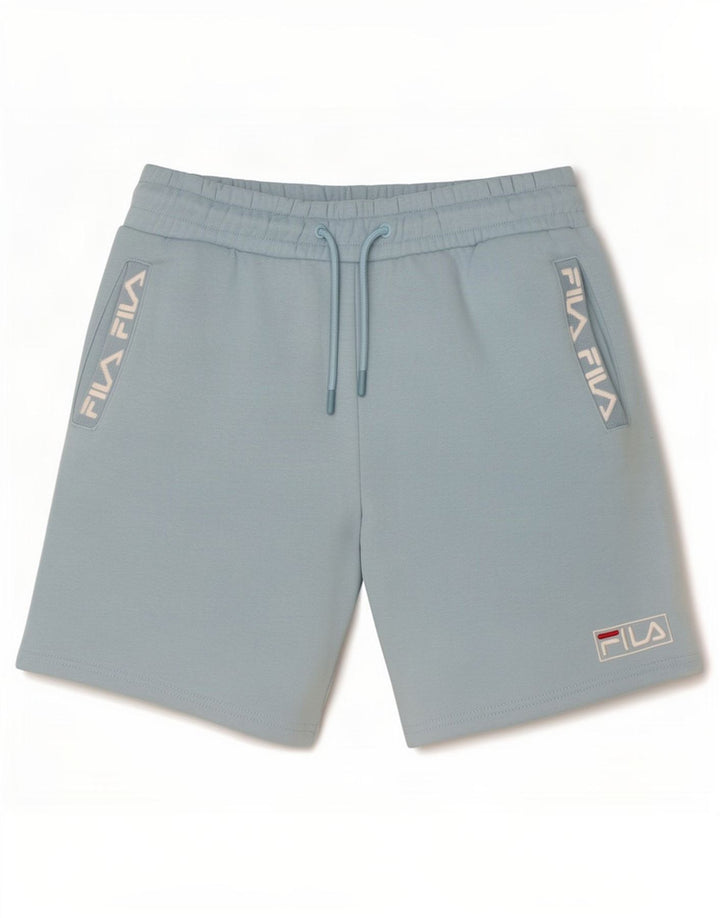 Fila Herren Graphic Sport Shorts Mittelblaue Baumwolle