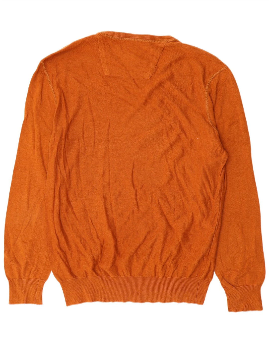 Timberland Herren-Pullover mit normaler Passform, Rundhalsausschnitt, Größe L, Orange, Baumwolle