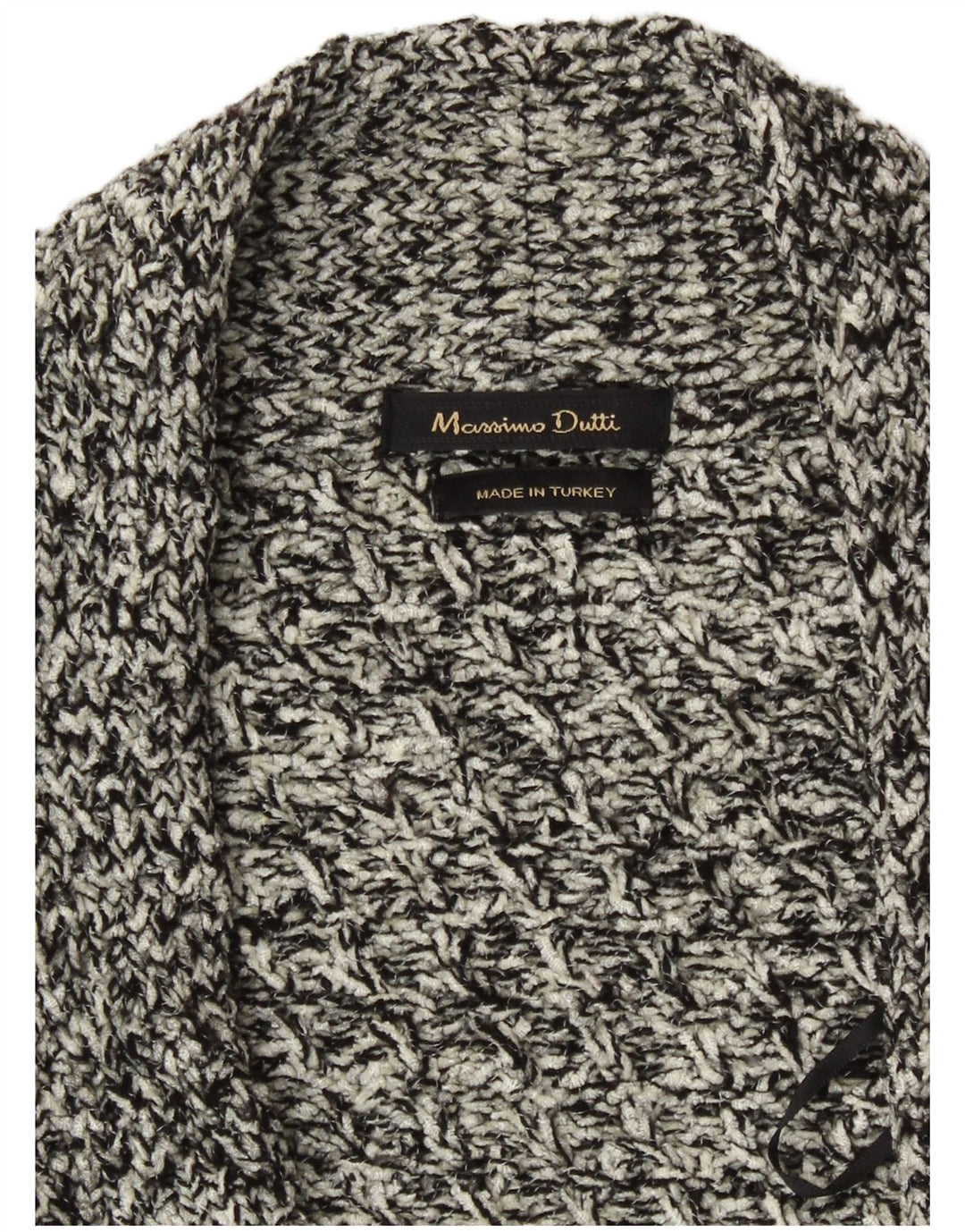 Massimo Dutti Offener Damen-Cardigan-Pullover UK 18 XL Grau meliert