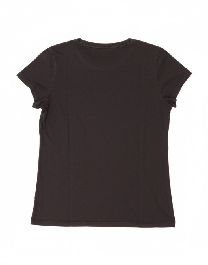 LEVI'S Womens Graphic T-Shirt Top UK 14 Medium Black Cotton