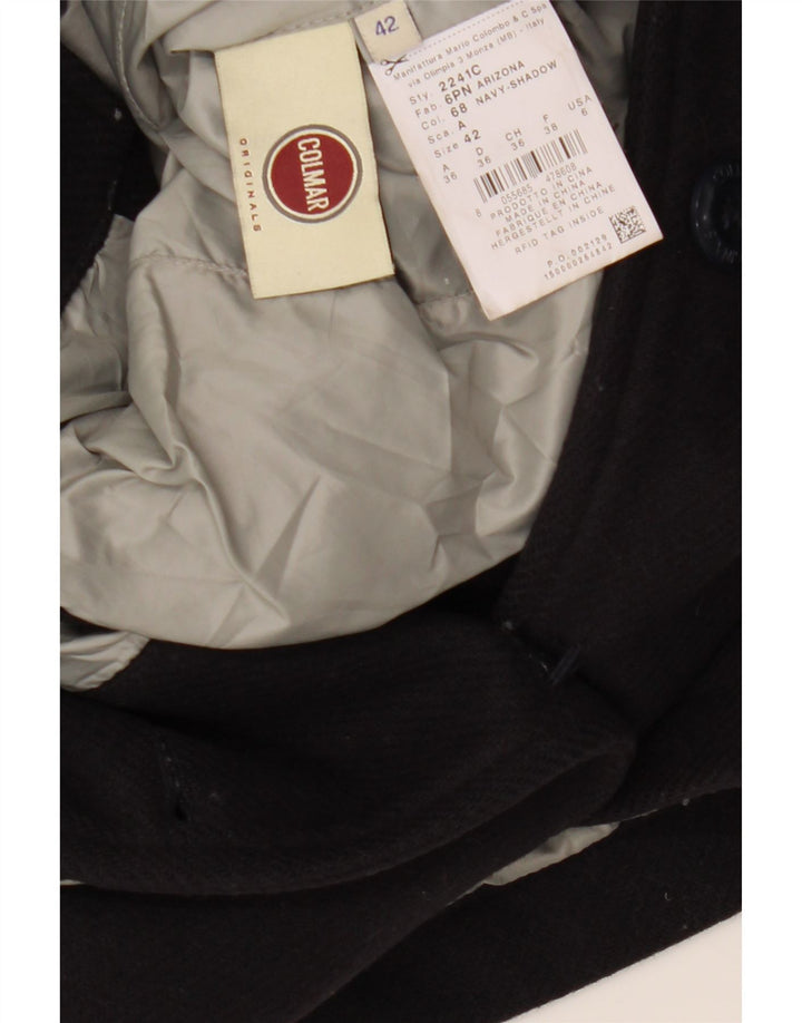 COLMAR Damen Mantel IT 42 Small Marineblaue Wolle