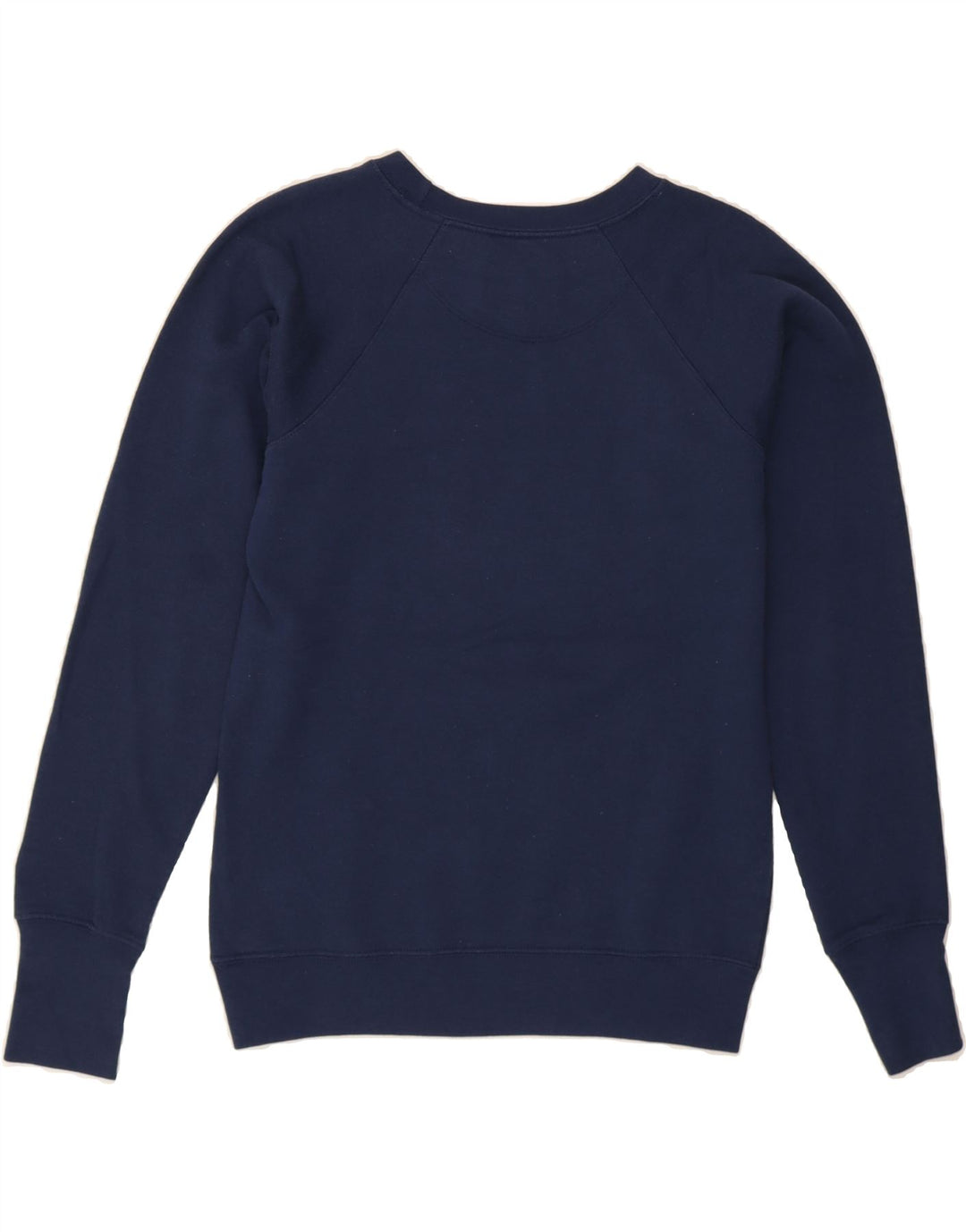 CHAMPION Womens Graphic Sweatshirt Jumper UK 10 Small Navy Blue Polyester Vintage Champion and Second-Hand Champion from Messina Hembry 