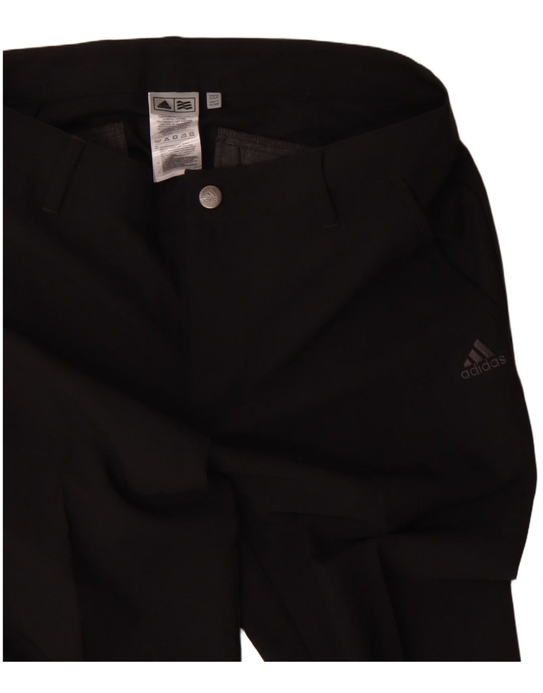 Adidas Herren Slim Chino Hose W32 L30 Schwarz Polyester