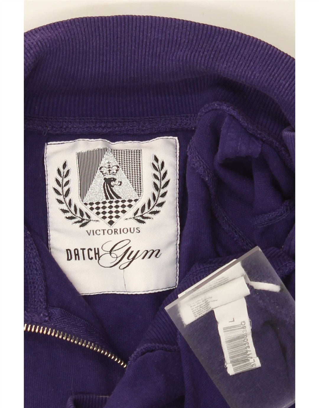 Datch Herren-Trainingsanzug mit grafischem Oberteil, Größe L, aus Baumwolle, Lila