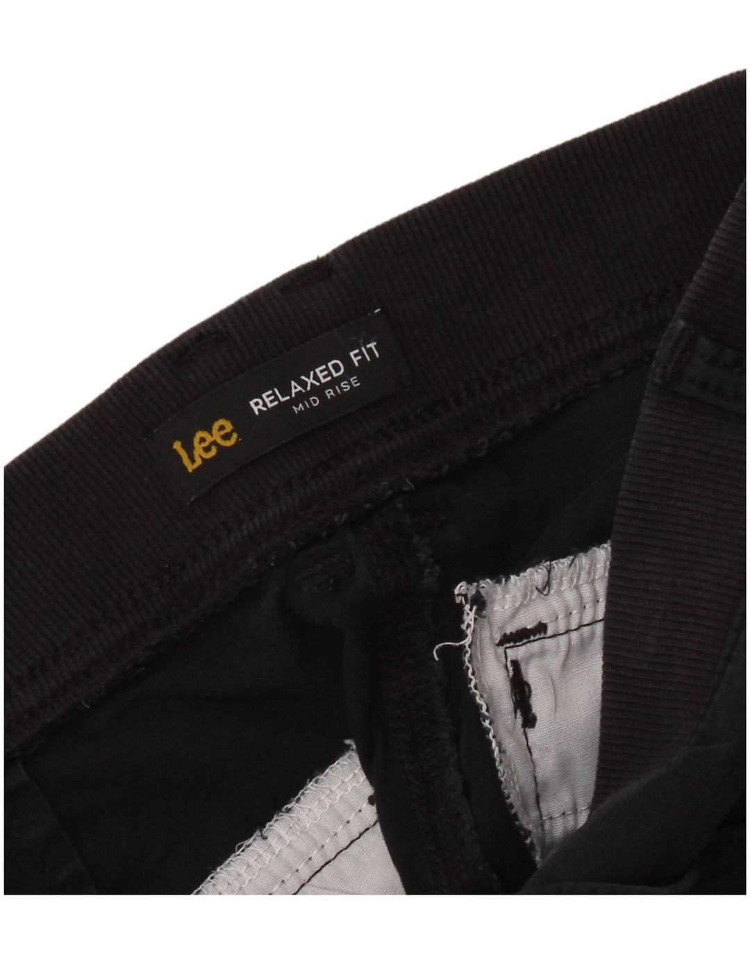 LEE Damen-Cargoshorts mit mittlerer Leibhöhe und entspannter Passform, W34, Größe L, Schwarz