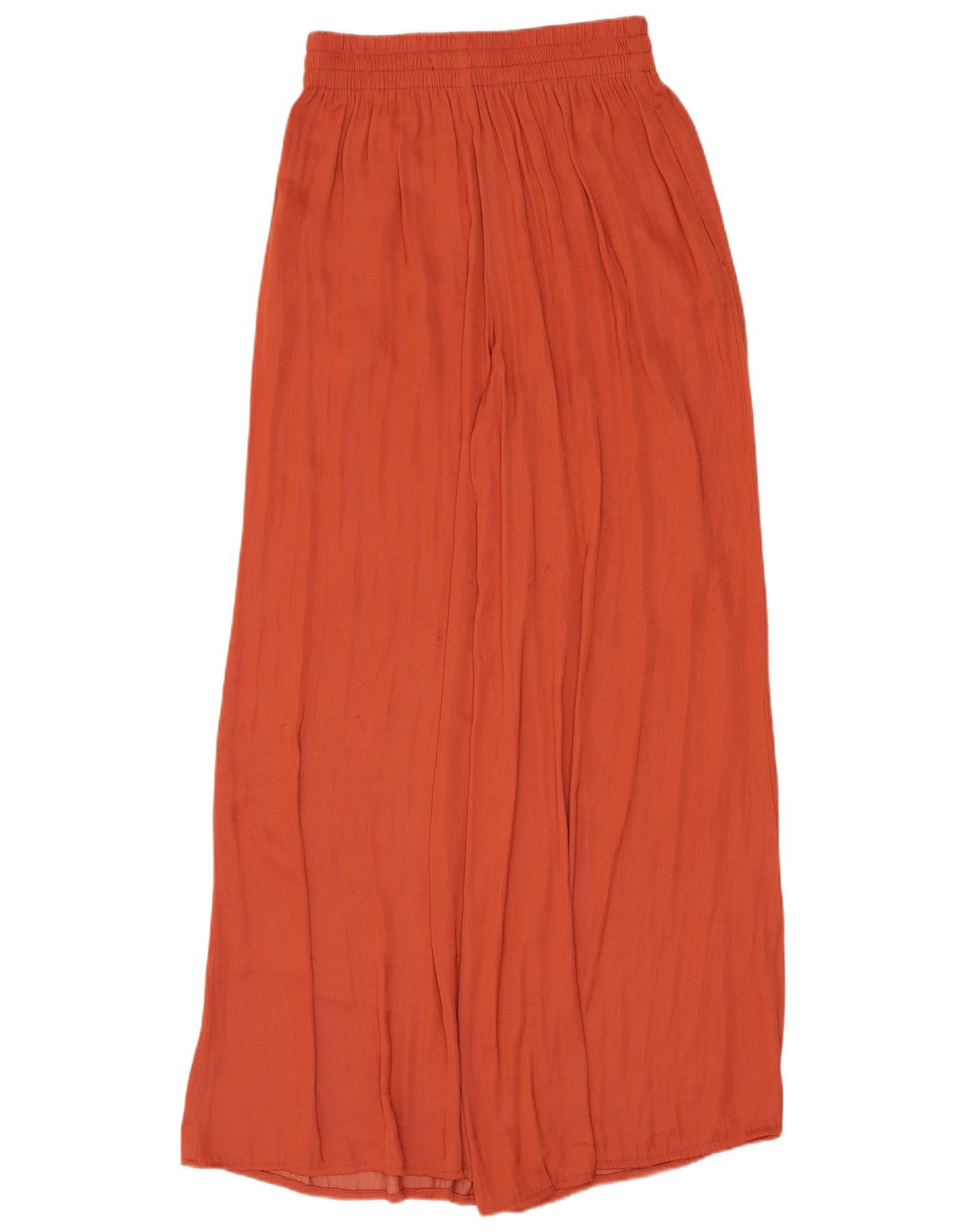 Zara Damen High Waist Cullotes-Hose XS W24 L27 Orange Polyester